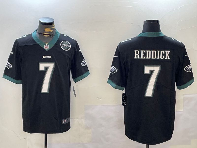 Men Philadelphia Eagles #7 Reddick Black Second generation 2024 Nike Limited NFL Jersey style 2->philadelphia eagles->NFL Jersey